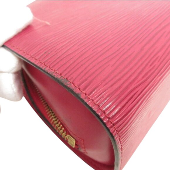 184222BR (L3) Louis Vuitton Clutch Bag Dauphine MM Red Epi Leather - Picture 8 of 13